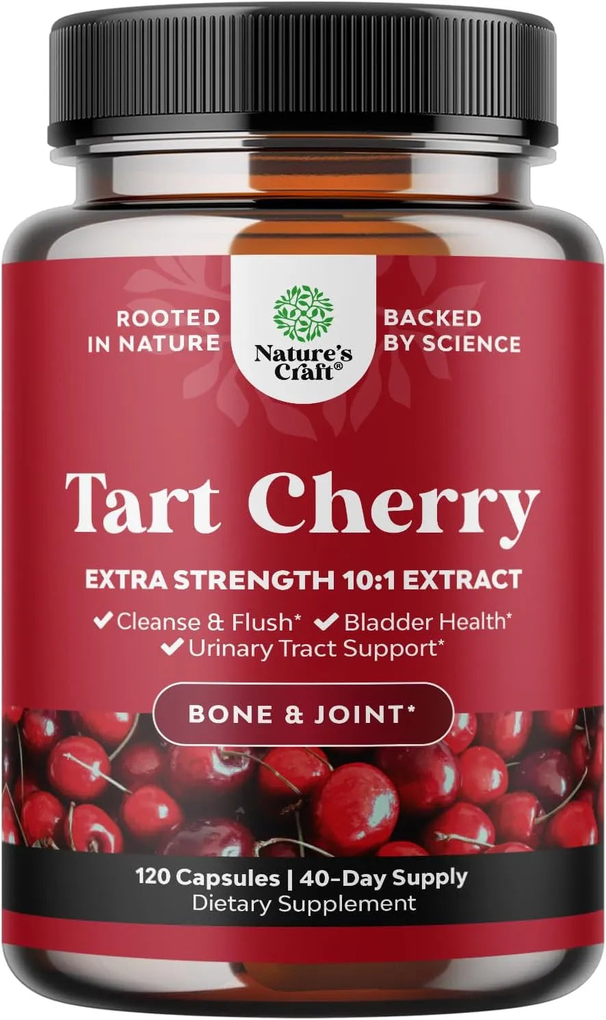 NATURES CRAFT - Natures Craft Advanced Tart Cherry Extract 750Mg. 120 Capsulas - The Red Vitamin MX - Suplementos Alimenticios - {{ shop.shopifyCountryName }}
