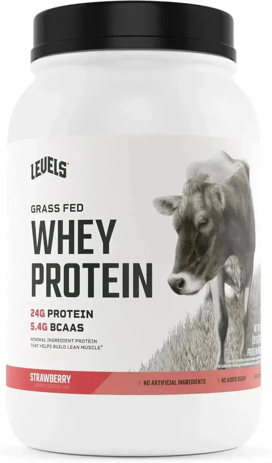 LEVELS - Levels Grass Fed Whey Protein Powder Strawberry 2Lb. - The Red Vitamin MX - Suplementos Alimenticios - {{ shop.shopifyCountryName }}
