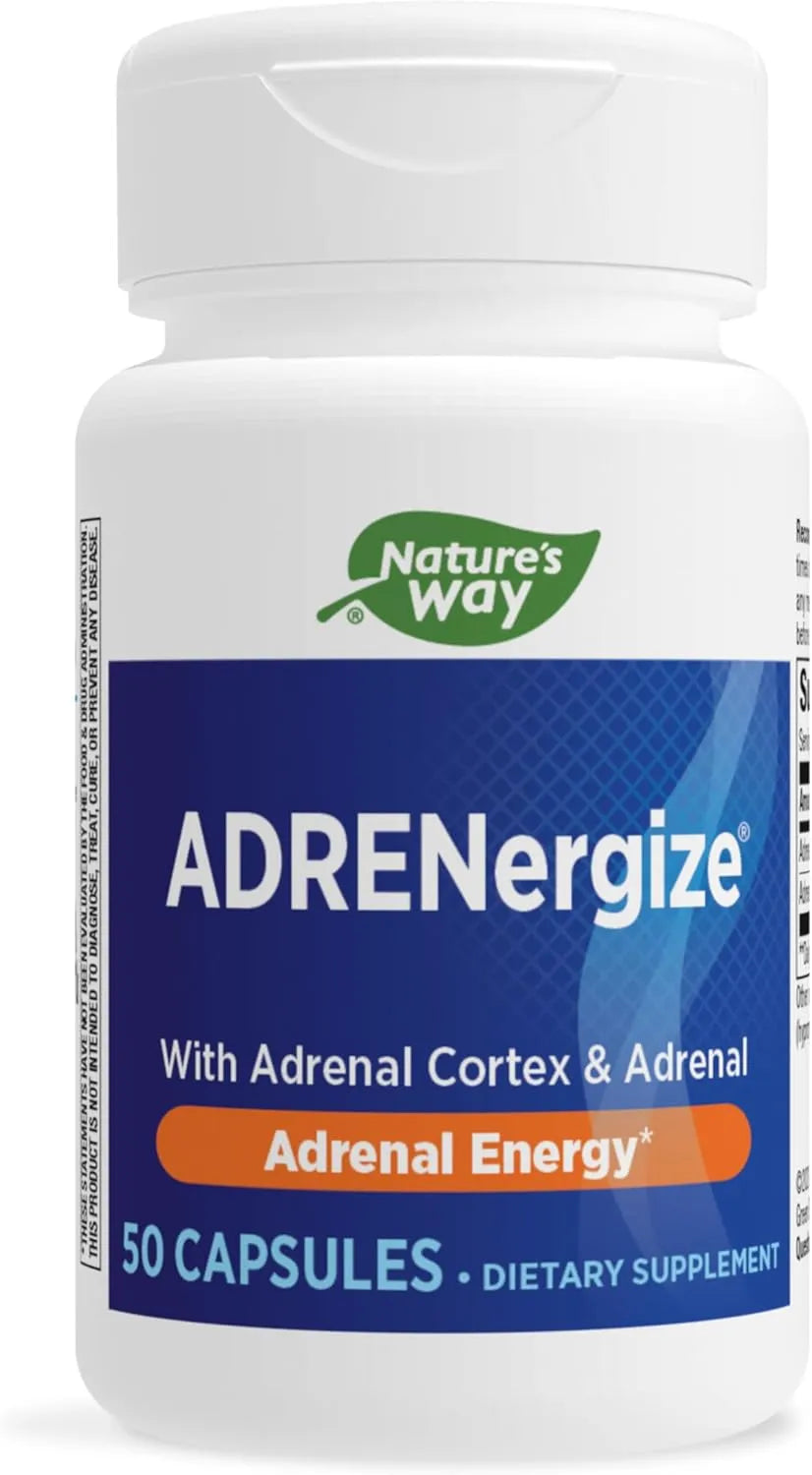 NATURE'S WAY - Nature's Way ADRENergize with Adrenal Cortex & Whole Adrenal 50 Capsulas - The Red Vitamin MX - Suplementos Alimenticios - {{ shop.shopifyCountryName }}