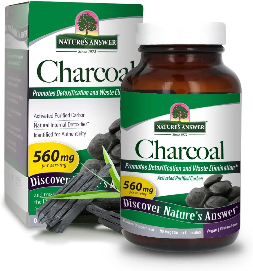 NATURE´S ANSWER - Nature's Answer Activated Charcoal 560Mg. 90 Capsulas - The Red Vitamin MX - Suplementos Alimenticios - {{ shop.shopifyCountryName }}