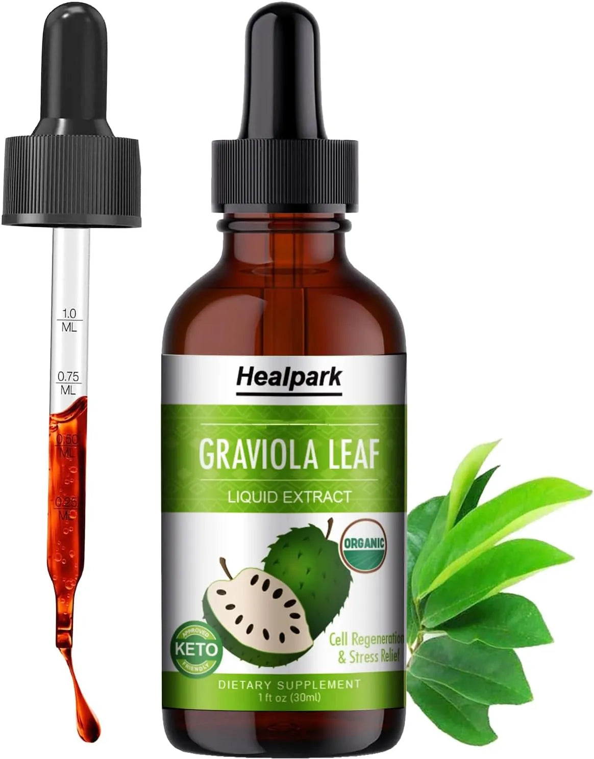 HEALPARK - Healpark Soursop Bitters Liquid Graviola Leaf Extract 1 Fl.Oz. - The Red Vitamin MX - Suplementos Alimenticios - {{ shop.shopifyCountryName }}