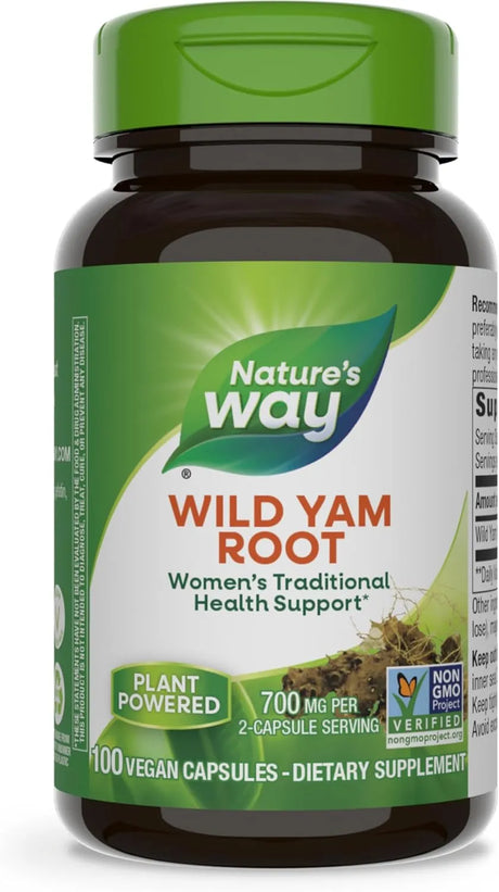 NATURE'S WAY - Nature's Way Wild Yam Root 700Mg. 100 Capsulas - The Red Vitamin MX - Suplementos Alimenticios - {{ shop.shopifyCountryName }}