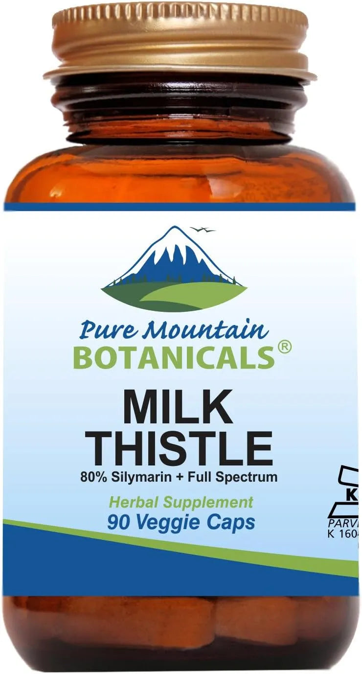 PURE MOUNTAIN BOTANICALS - Pure Mountain Botanicals Milk Thistle 90 Capsulas - The Red Vitamin MX - Suplementos Alimenticios - {{ shop.shopifyCountryName }}