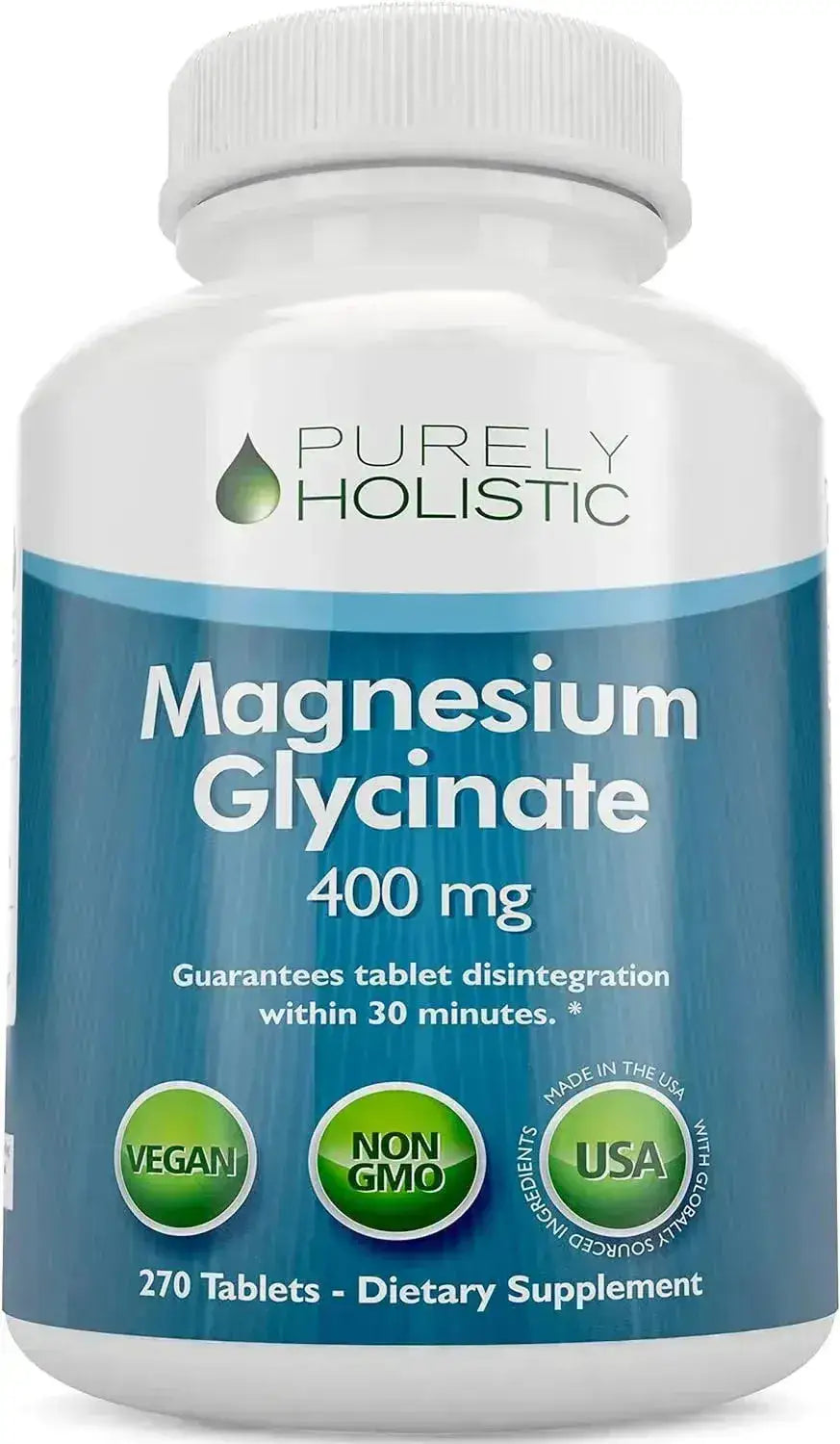 PURELY HOLISTIC - Purely Holistic Magnesium Glycinate 400Mg. 270 Tabletas - The Red Vitamin MX - Suplementos Alimenticios - {{ shop.shopifyCountryName }}