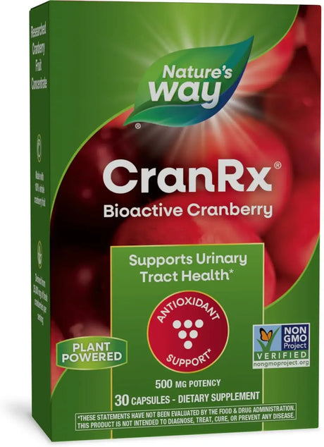 NATURE'S WAY - Nature's Way CranRx BioActive Cranberry 500Mg. 30 Capsulas - The Red Vitamin MX - Suplementos Alimenticios - {{ shop.shopifyCountryName }}