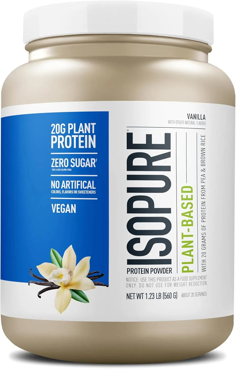 ISOPURE - Isopure Plant-Based Protein Powder 20g 20 Servicios Vanilla 560Gr. - The Red Vitamin MX - Suplementos Alimenticios - {{ shop.shopifyCountryName }}