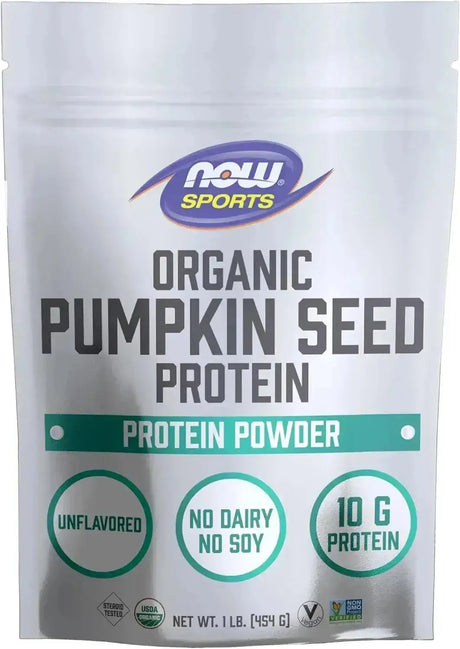 NOW SPORTS - NOW Sports Nutrition Organic Pumpkin Seed Protein Powder 454Gr. - The Red Vitamin MX - Suplementos Alimenticios - {{ shop.shopifyCountryName }}