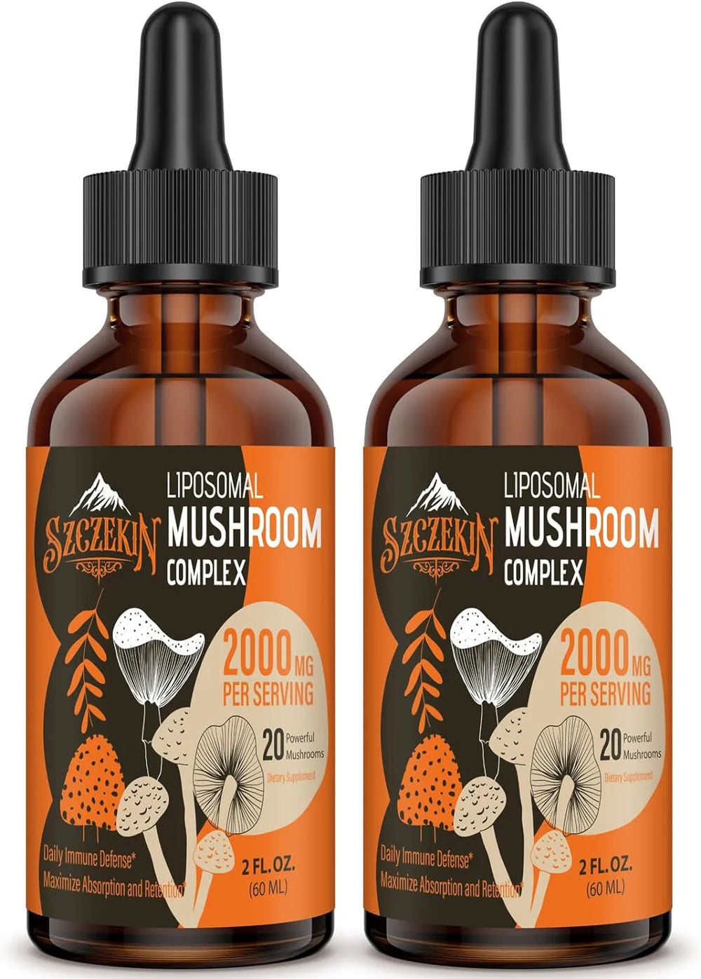 SZCZEKIN - SZCZEKIN Liposomal Mushroom Complex Drops 2 Fl.Oz. 2 Pack - The Red Vitamin MX - Suplementos Alimenticios - {{ shop.shopifyCountryName }}