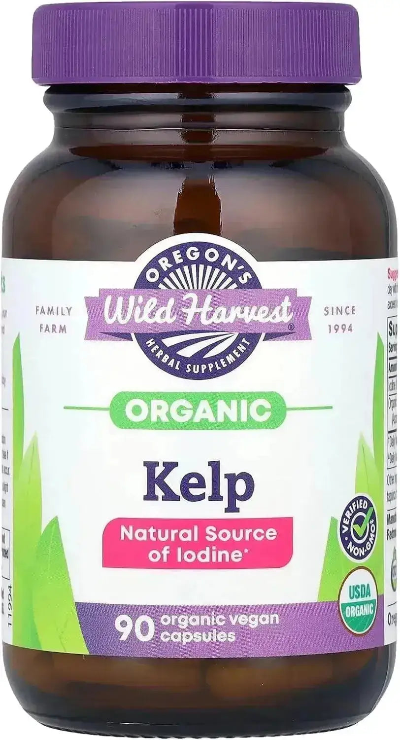 OREGON'S WILD HARVEST - Oregon's Wild Harvest Organic Kelp 90 Capsulas - The Red Vitamin MX - Suplementos Alimenticios - {{ shop.shopifyCountryName }}