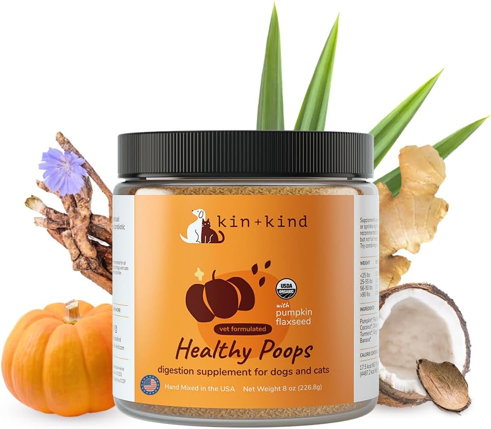 kin+kind Organic Pumpkin Powder for Dogs & Cats 226Gr.