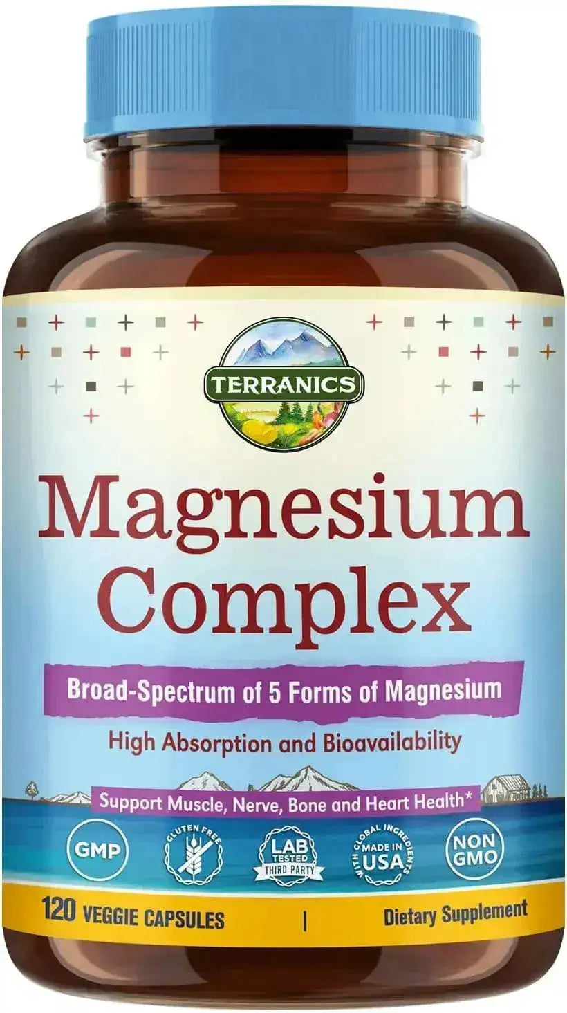 TERRANICS - Terranics 5-in-1 Magnesium Complex 120 Capsulas - The Red Vitamin MX - Suplementos Alimenticios - {{ shop.shopifyCountryName }}