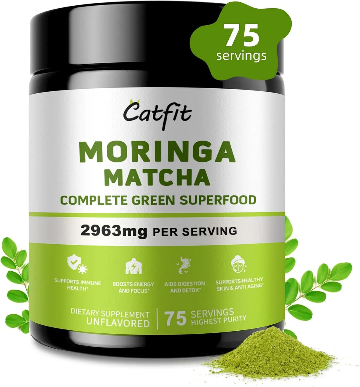 CATFIT - Catfit Moringa Powder 75 Servicios 227Gr. - The Red Vitamin MX - Suplementos Alimenticios - {{ shop.shopifyCountryName }}