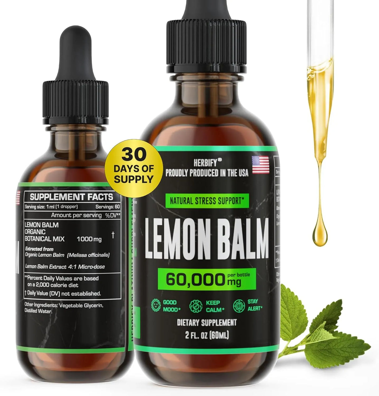 HERBIFY - HERBIFY Lemon Balm 2 Fl.Oz. - The Red Vitamin MX - Suplementos Alimenticios - {{ shop.shopifyCountryName }}