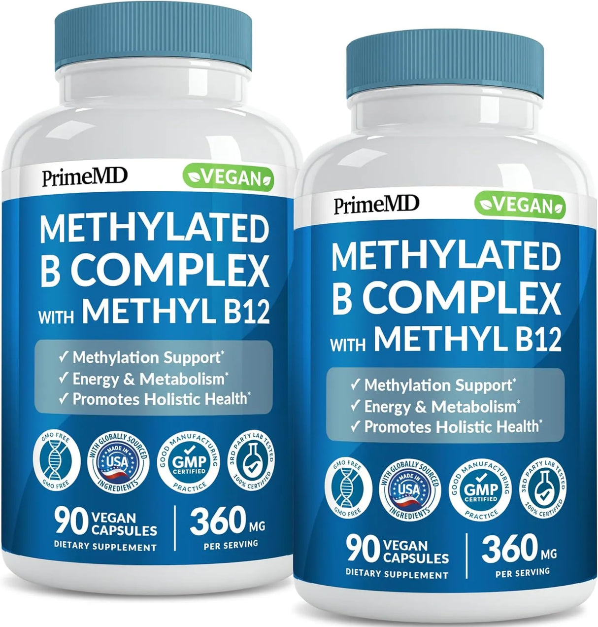 PRIMEMD - PrimeMD Methylated B Complex 90 Capsulas 2 Pack - The Red Vitamin MX - Suplementos Alimenticios - {{ shop.shopifyCountryName }}