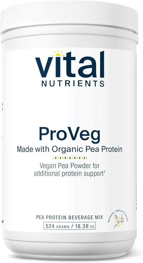 VITAL NUTRIENTS - Vital Nutrients ProVeg Organic Pea Protein 16 Servicios Natural Vanilla Flavor 524Gr. - The Red Vitamin MX - Suplementos Alimenticios - {{ shop.shopifyCountryName }}