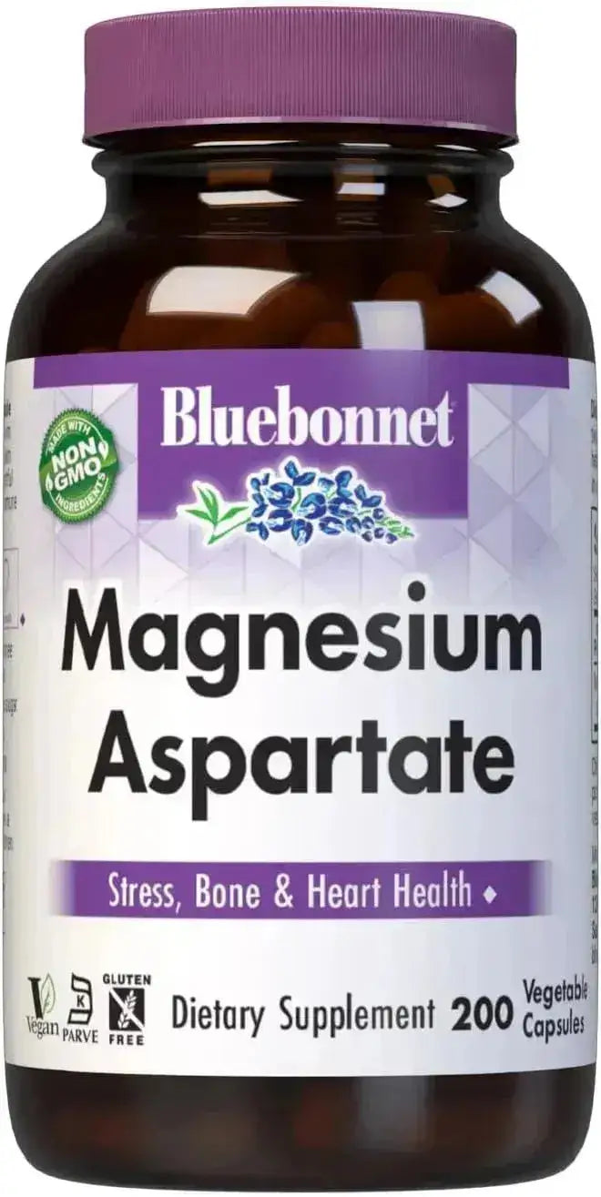 BLUEBONNET NUTRITION - Bluebonnet Nutrition Magnesium Aspartate 200 Capsulas - The Red Vitamin MX - Suplementos Alimenticios - {{ shop.shopifyCountryName }}