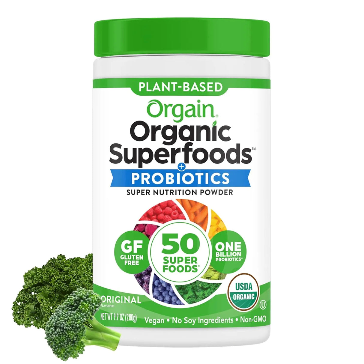 ORGAIN - Orgain Organic Greens Powder + 50 Superfoods 1 Billion Probiotics 280Gr. - The Red Vitamin MX - Suplementos Alimenticios - {{ shop.shopifyCountryName }}
