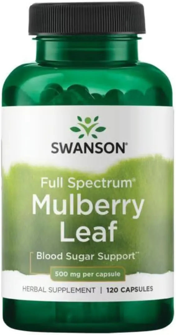 SWANSON - Swanson Full Spectrum Mulberry Leaf 500Mg. 120 Capsulas - The Red Vitamin MX - Suplementos Alimenticios - {{ shop.shopifyCountryName }}