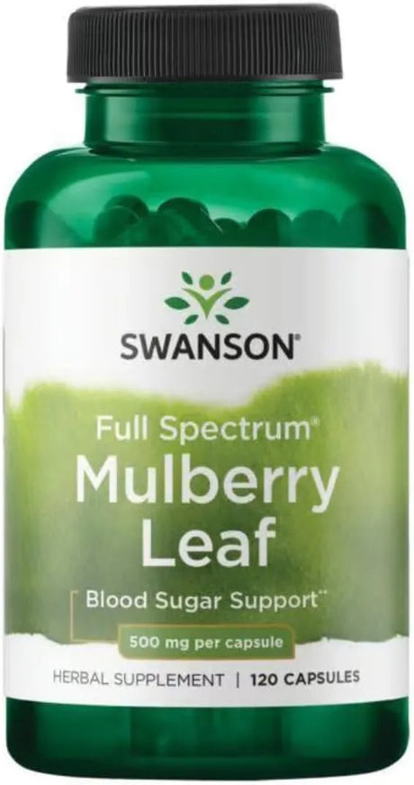 SWANSON - Swanson Full Spectrum Mulberry Leaf 500Mg. 120 Capsulas - The Red Vitamin MX - Suplementos Alimenticios - {{ shop.shopifyCountryName }}