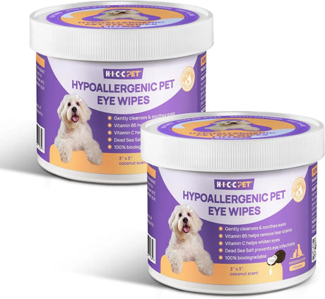 HICC PET - HICC PET Eyes Wipes for Dogs & Cats Coconut Scent 100 Toallitas 2 Pack - The Red Vitamin MX - Cuidado De Los Ojos De Los Perros - {{ shop.shopifyCountryName }}