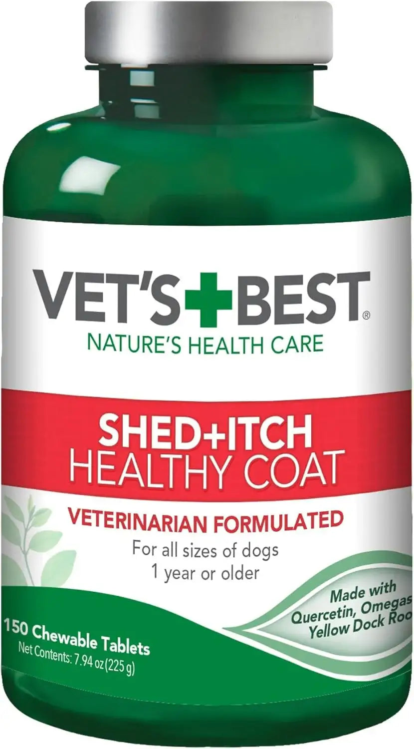 VET'S BEST - Vet's Best Healthy Coat Shed & Itch Relief Dog 150 Tabletas Masticables - The Red Vitamin MX - Remedios Para La Picazón De Perros - {{ shop.shopifyCountryName }}