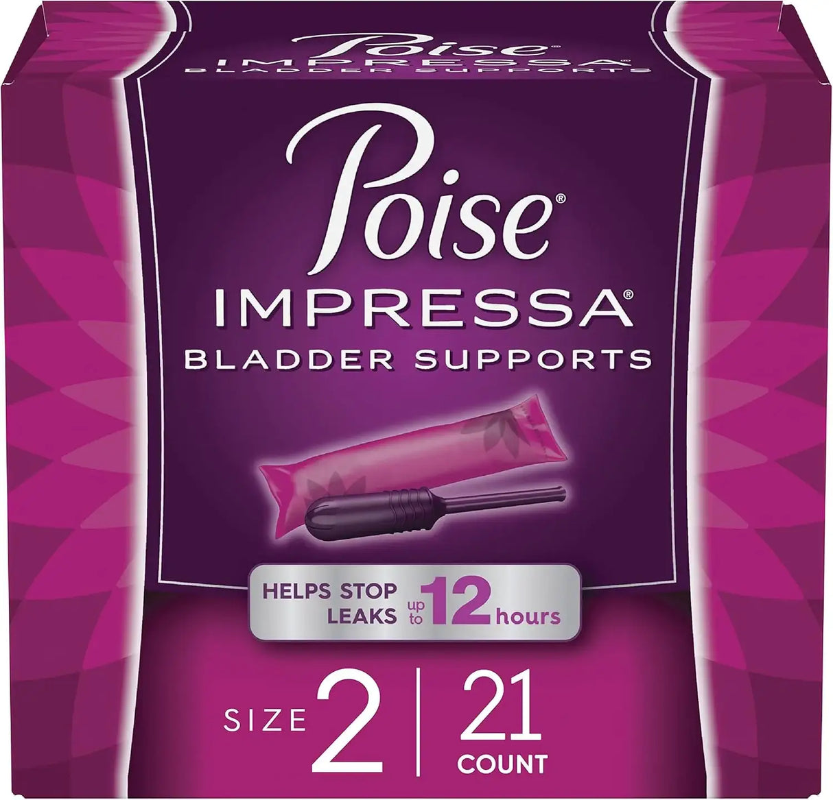 POISE - Poise Impressa Incontinence Bladder Support for Women SIZE 2 - 21 Piezas - The Red Vitamin MX - Suplementos Alimenticios - {{ shop.shopifyCountryName }}