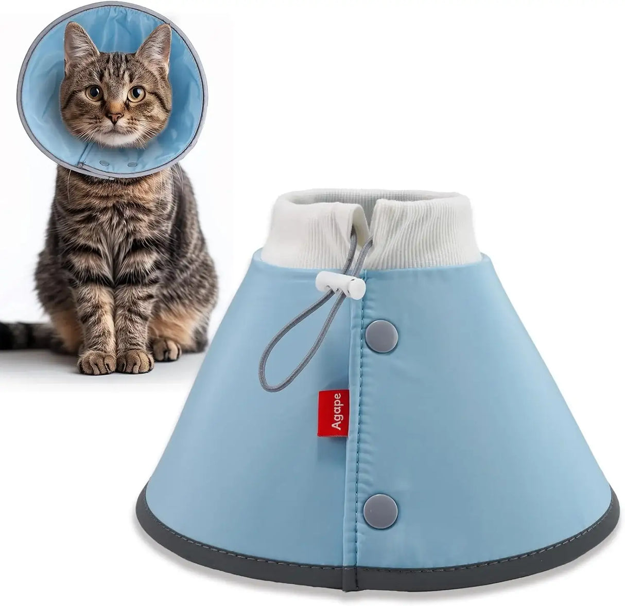 AGAPE - Agape Soft Cone for Cats & Dogs BLUE SMALL - The Red Vitamin MX - Collares y Conos De Recuperación Para Perros - {{ shop.shopifyCountryName }}
