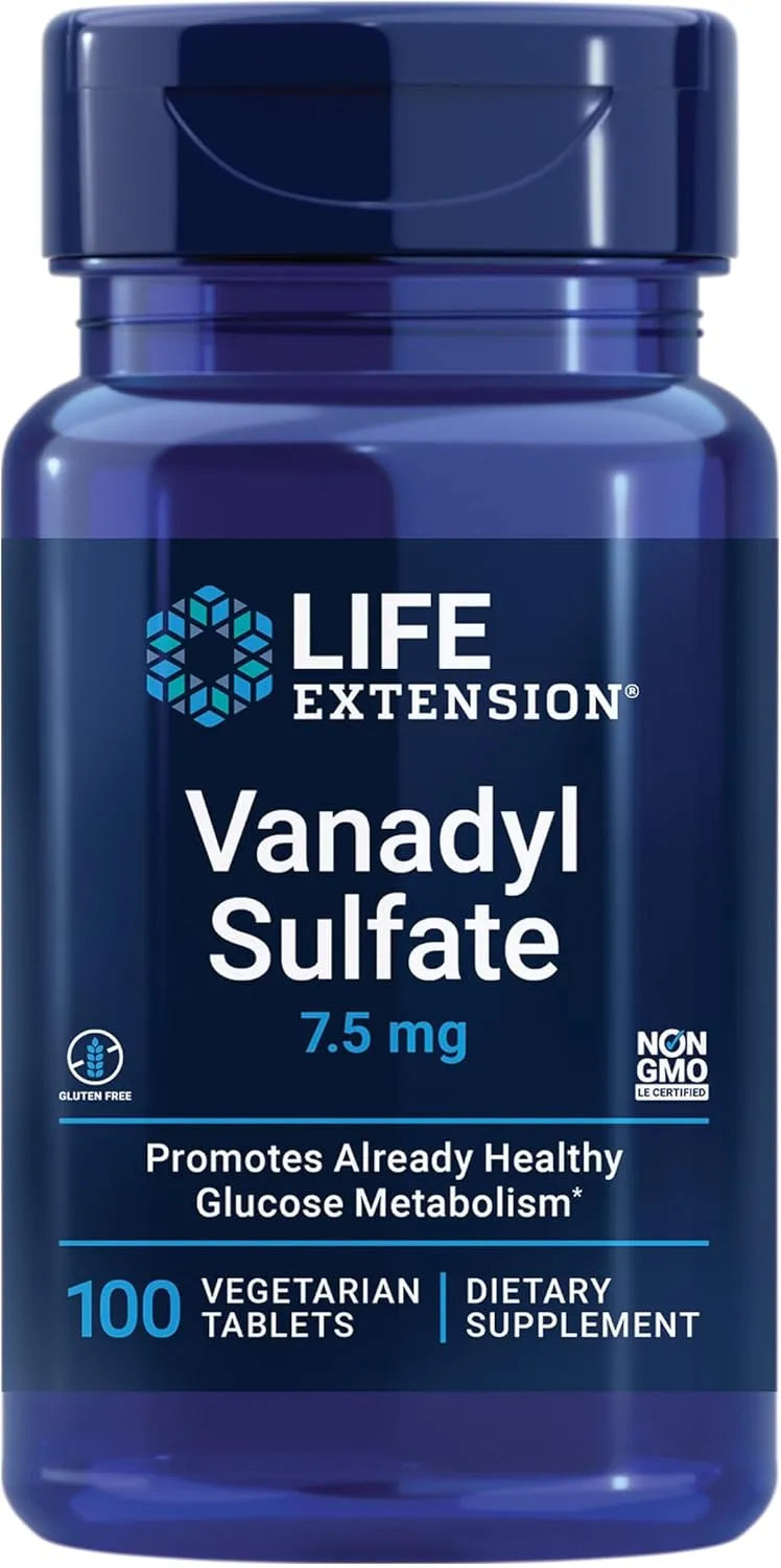 LIFE EXTENSION - Life Extension Vanadyl Sulfate 100 Tabletas - The Red Vitamin MX - Suplementos Alimenticios - {{ shop.shopifyCountryName }}