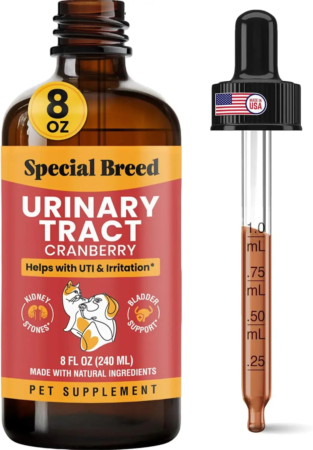 SPECIAL BREED - Special Breed Urinary Tract Infection Treatment for Cats and Dogs 8 Fl.Oz. - The Red Vitamin MX - Salud De Tracto Urinario Para Perros - {{ shop.shopifyCountryName }}