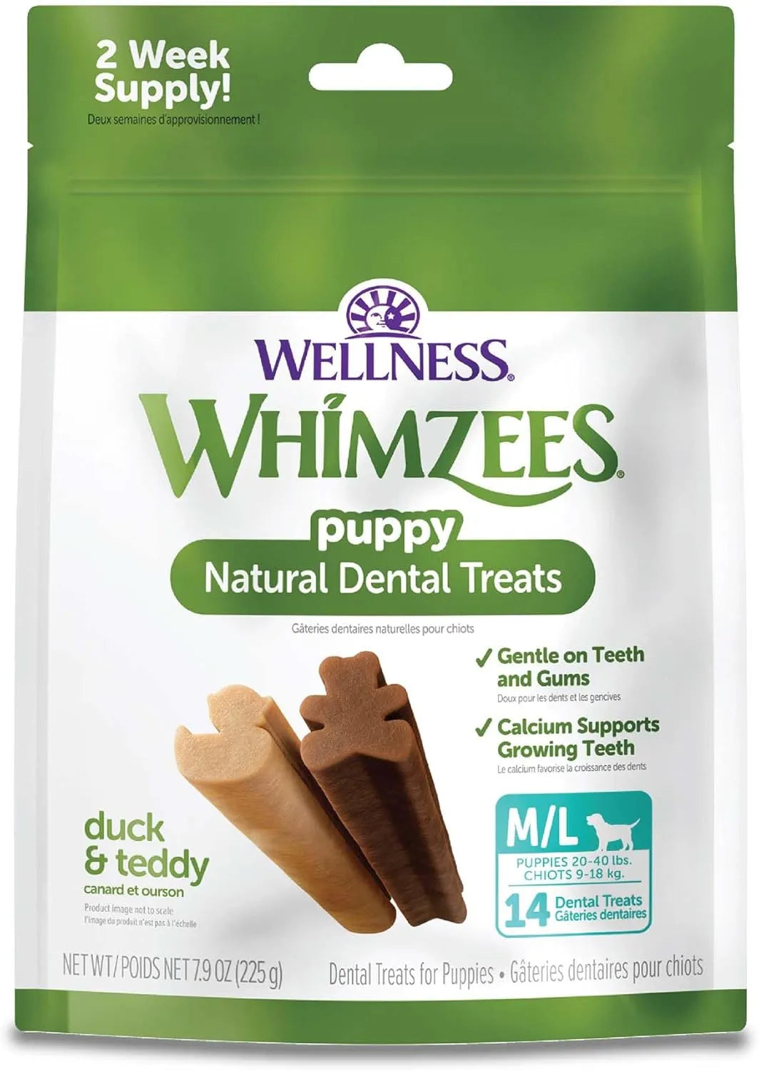 WELLNESS WHIMZEES - Wellness WHIMZEES Puppy Dog Dental Treats Medium & Large Size Stick 14 Piezas - The Red Vitamin MX - Cuidado Dental Para Perros - {{ shop.shopifyCountryName }}