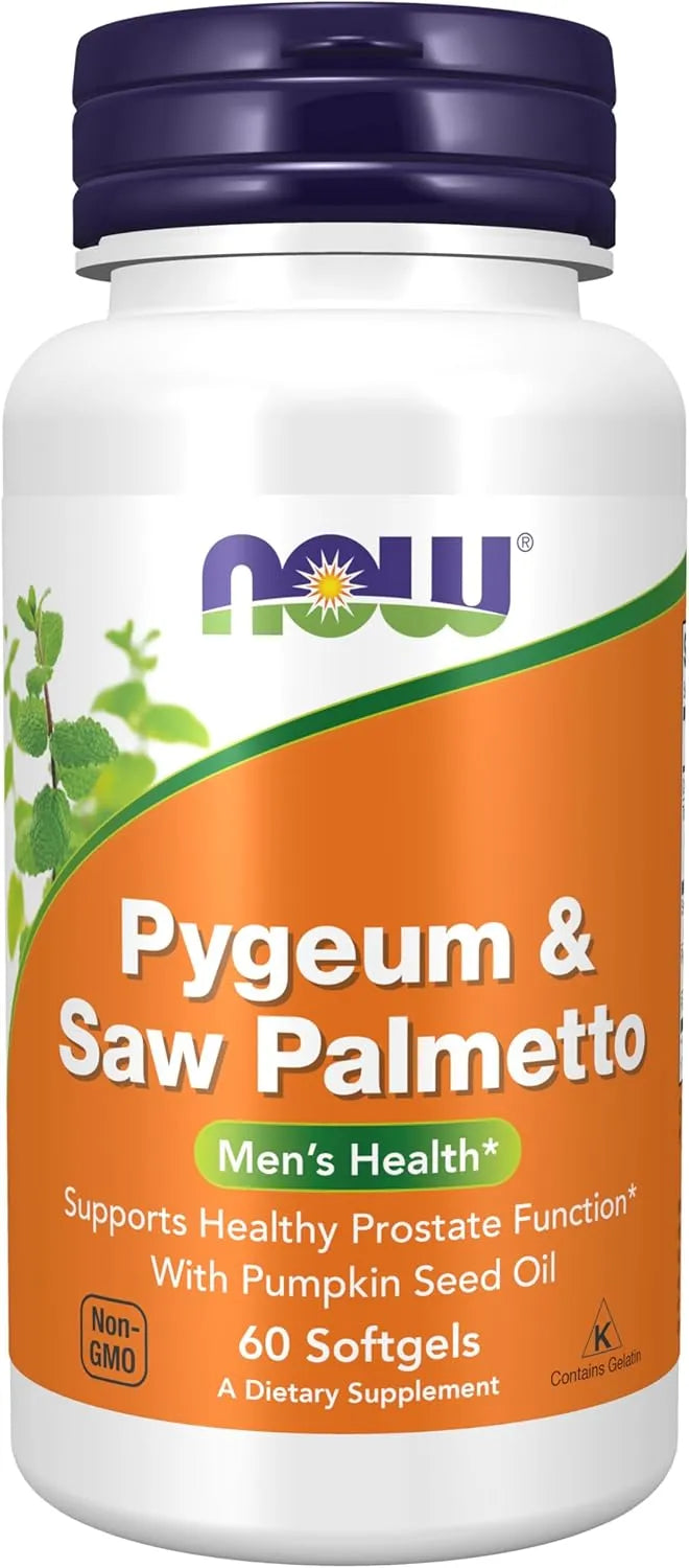 NOW SUPPLEMENTS - NOW Foods Supplements Pygeum & Saw Palmetto 60 Capsulas Blandas - The Red Vitamin MX - Suplementos Alimenticios - {{ shop.shopifyCountryName }}