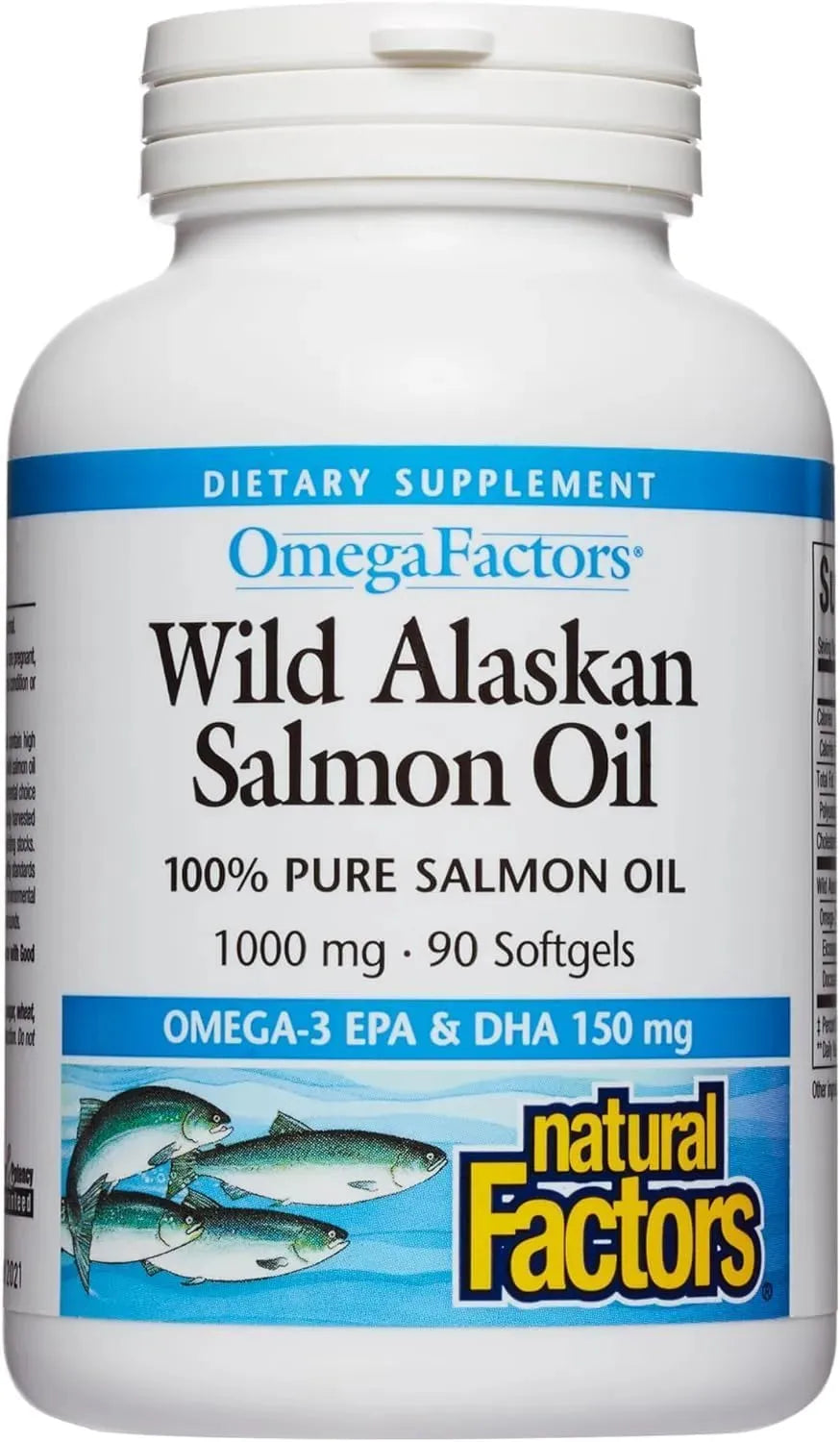 NATURAL FACTORS - Natural Factors Wild Alaskan Salmon Oil 90 Capsulas Blandas - The Red Vitamin MX - Suplementos Alimenticios - {{ shop.shopifyCountryName }}