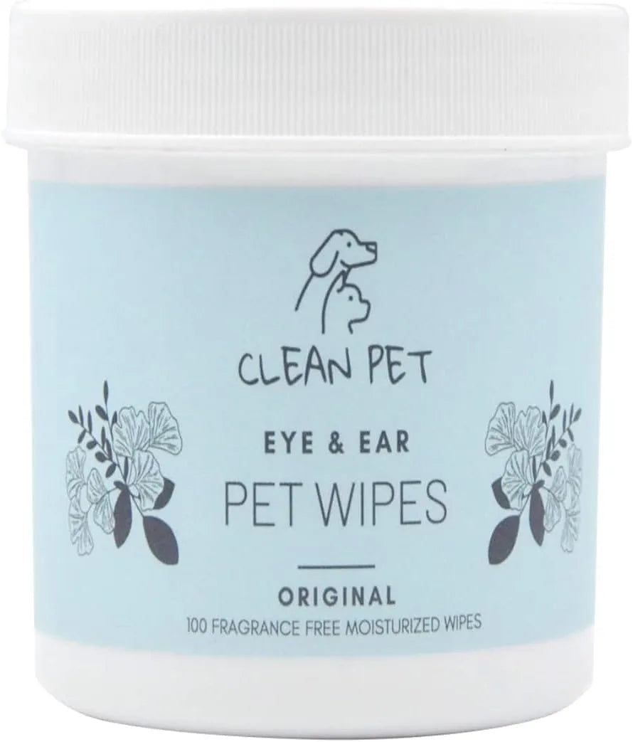 CLEAN PET - Clean Pet Eye & Ear Pet Wipes Original 100 Toallitas - The Red Vitamin MX - Cuidado De Los Ojos De Los Perros - {{ shop.shopifyCountryName }}