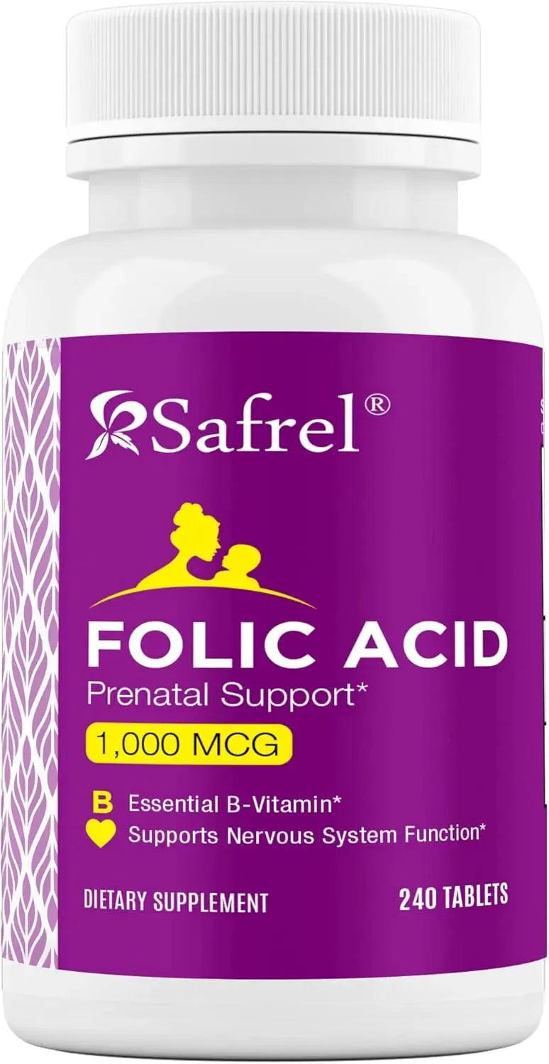 SAFREL - Safrel Folic Acid 1000mcg 240 Tabletas - The Red Vitamin MX - Suplementos Alimenticios - {{ shop.shopifyCountryName }}