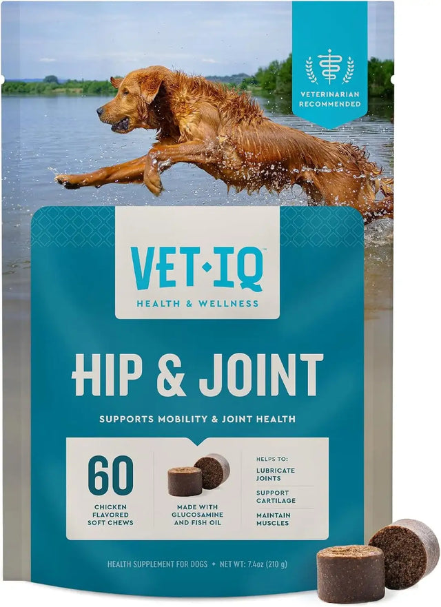 VETIQ - VetIQ Glucosamine Hip & Joint Supplement for Dogs 60 Masticables - The Red Vitamin MX - Cuidado De Cadera Y Articulaciones Para Perros - {{ shop.shopifyCountryName }}