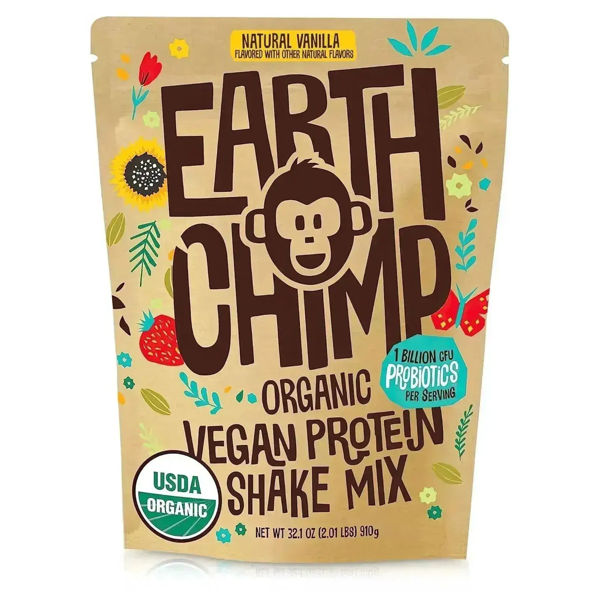 EARTHCHIMP - EarthChimp Organic Vegan Protein Powder 26 Servicios Vanilla 910Gr. - The Red Vitamin MX - Suplementos Alimenticios - {{ shop.shopifyCountryName }}