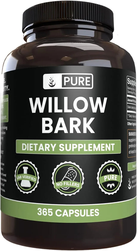 PURE ORIGINAL INGREDIENTS - Pure Original Ingredients Willow Bark Extract 365 Capsulas - The Red Vitamin MX - Suplementos Alimenticios - {{ shop.shopifyCountryName }}