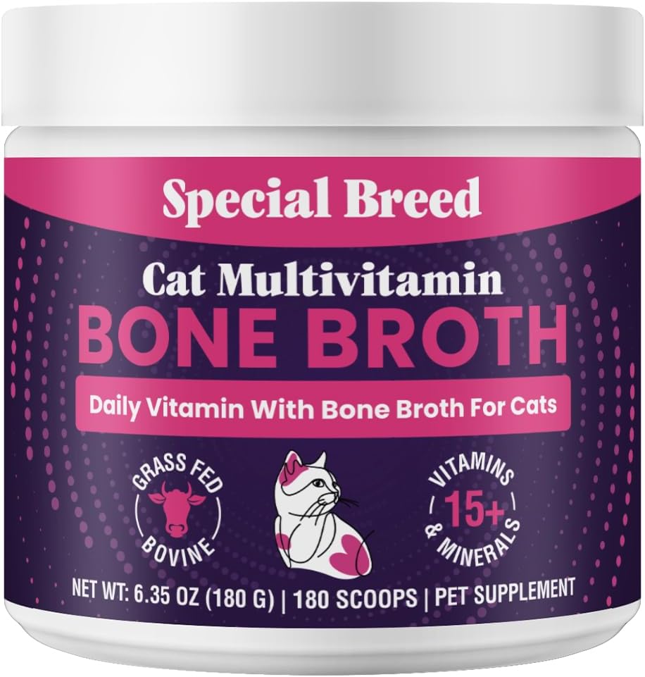 Special Breed Cat Multivitamin with Grass-Fed Beef Bone Broth 180Gr.