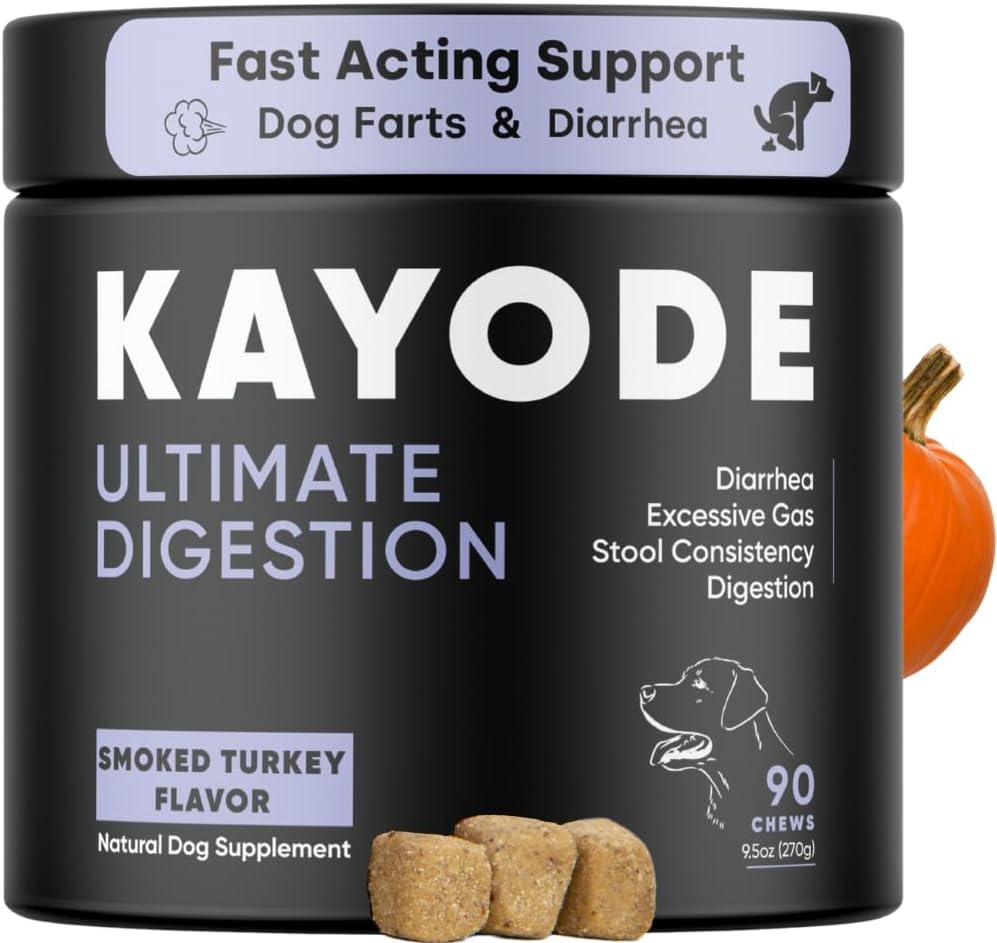 Kayode Ultimate Digestion Fast Facting Anti Diarrhea for Dogs 90 Masticables