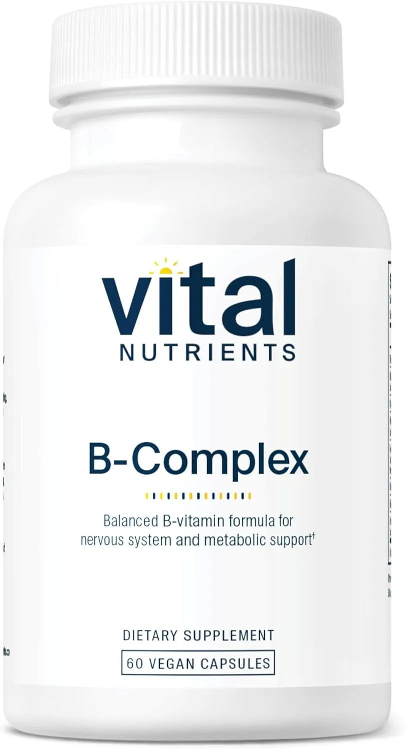 VITAL NUTRIENTS - Vital Nutrients Vitamin B-Complex 60 Capsulas - The Red Vitamin MX - Suplementos Alimenticios - {{ shop.shopifyCountryName }}