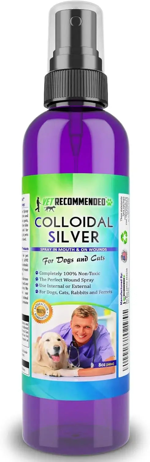 VET RECOMMENDED - Vet Recommended Colloidal Silver for Dogs & Cats 8 Fl.Oz. - The Red Vitamin MX - Remedios Para La Picazón De Perros - {{ shop.shopifyCountryName }}
