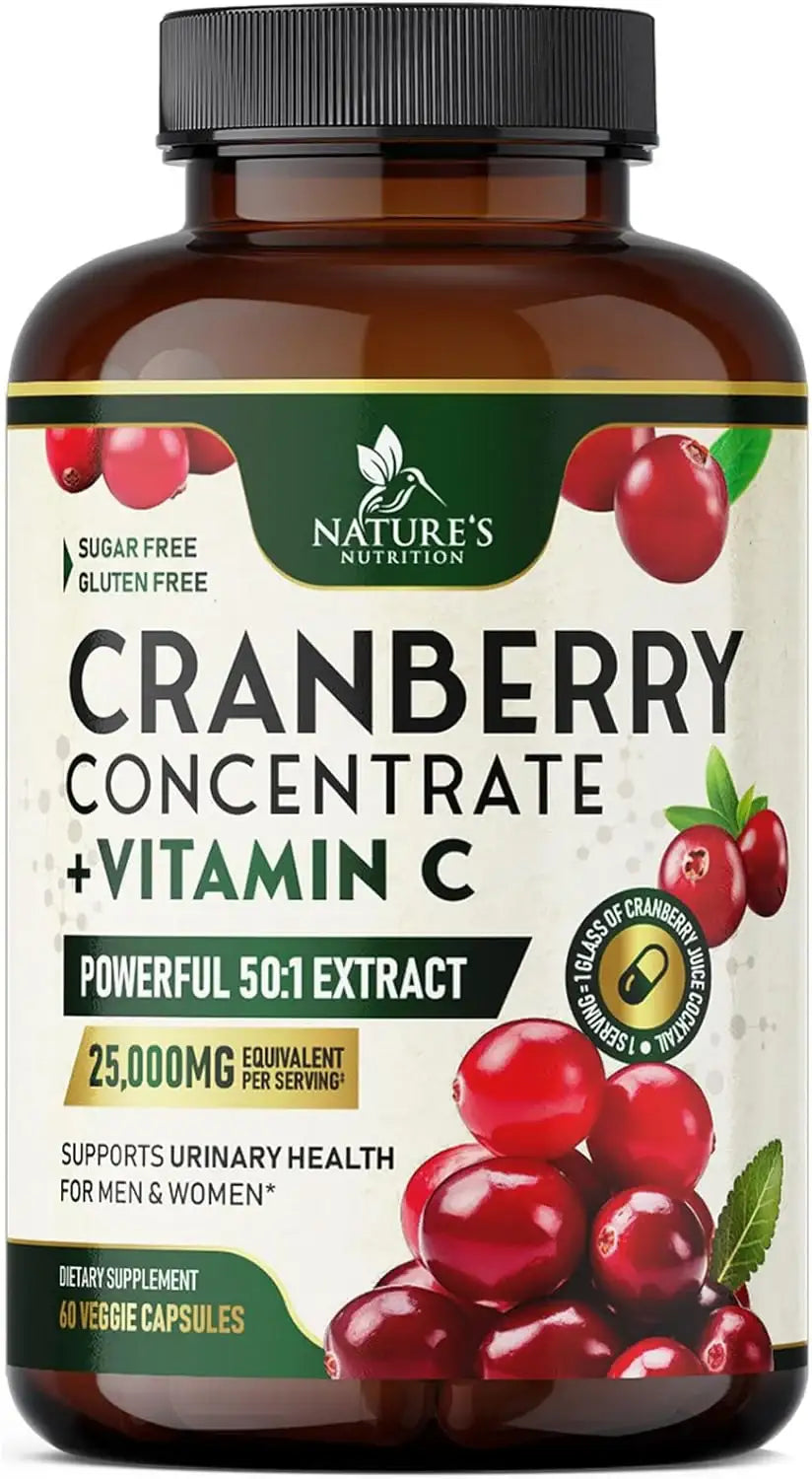 NATURE'S NUTRITION - Nature's Nutrition Cranberry + Vitamin C 60 Capsulas - The Red Vitamin MX - Suplementos Alimenticios - {{ shop.shopifyCountryName }}