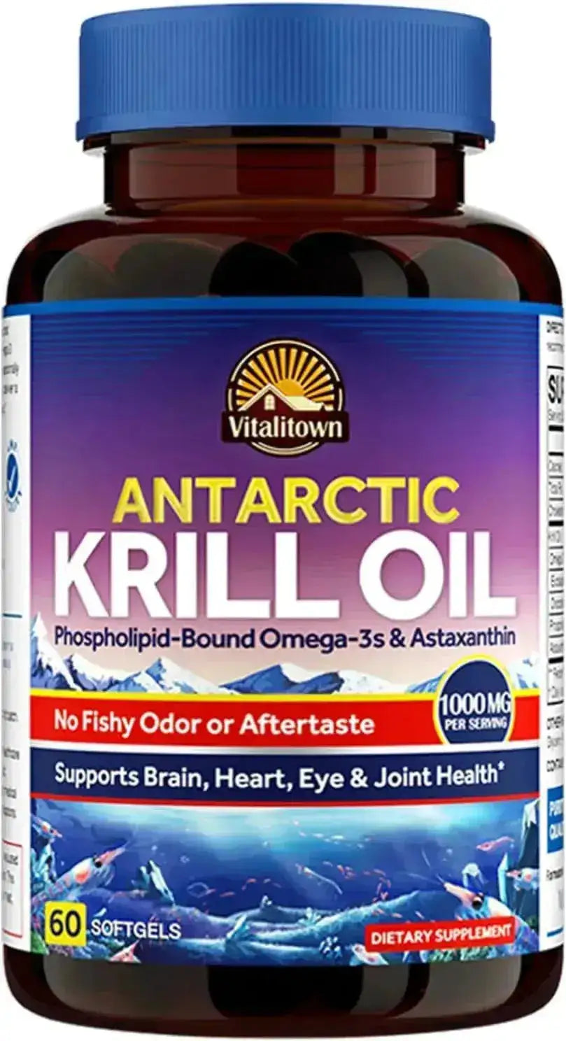 VITALITOWN - Vitalitown Antarctic Krill Oil 1000Mg. 60 Capsulas Blandas - The Red Vitamin MX - Suplementos Alimenticios - {{ shop.shopifyCountryName }}