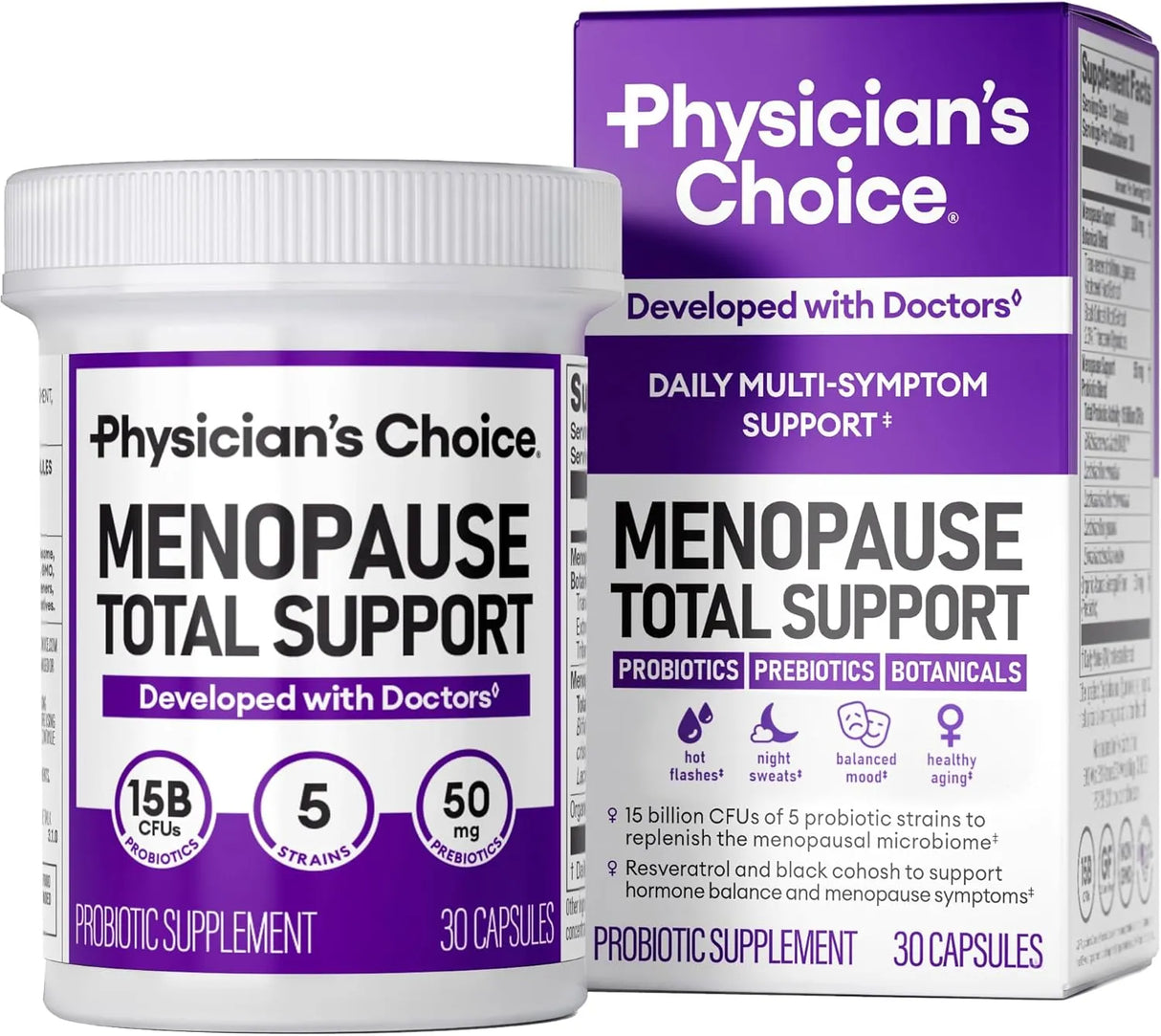 PHYSICIAN'S CHOICE - Physician's CHOICE Menopause Total Support 30 Capsulas - The Red Vitamin MX - Suplementos Alimenticios - {{ shop.shopifyCountryName }}
