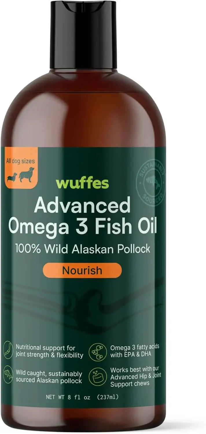 WUFFES - Wuffes Advanced Omega 3 Fish Oil for Dogs 8 Fl.Oz. - The Red Vitamin MX - Aceite De Pescado Para Perros - {{ shop.shopifyCountryName }}
