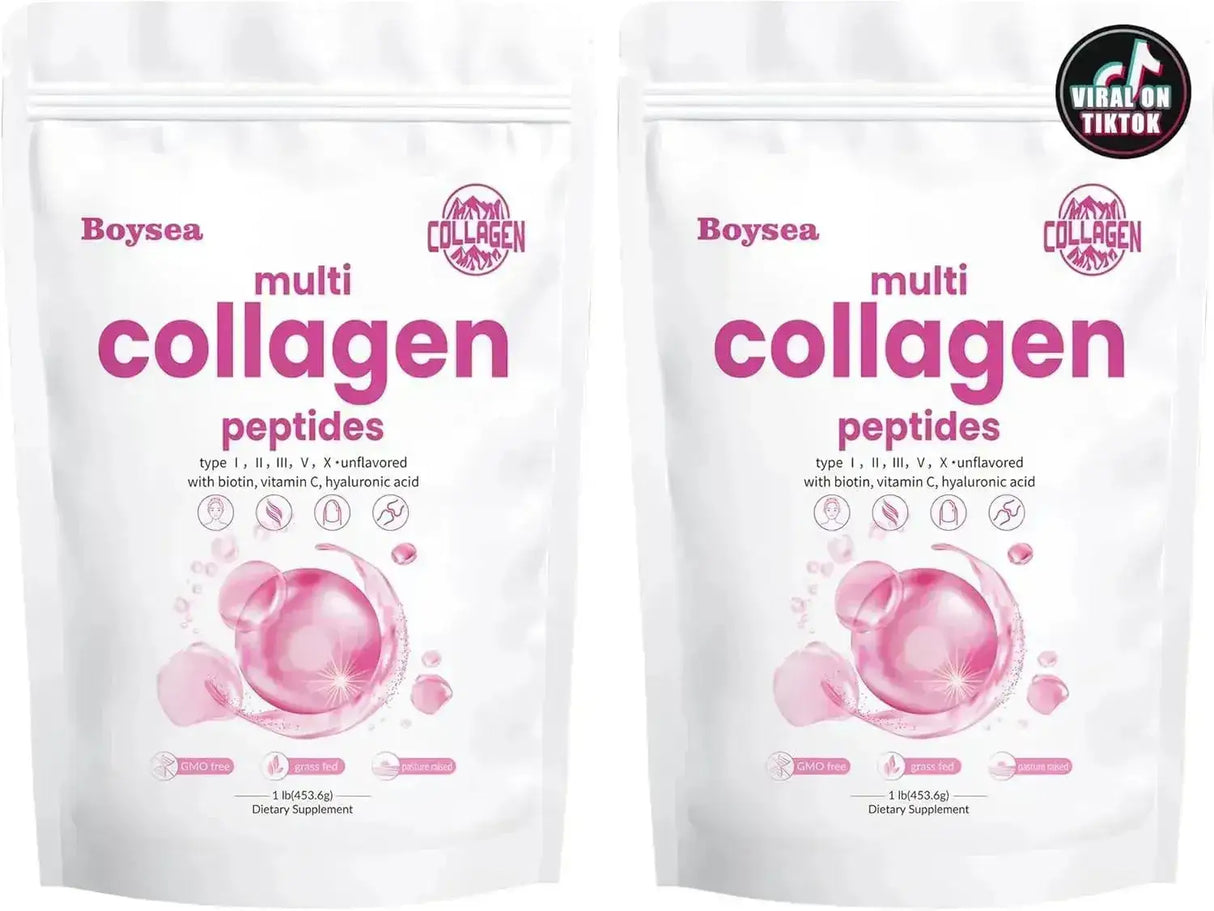 BOYSEA - Boysea Multi-Collagen Peptides Powder 453Gr. 2 Pack - The Red Vitamin MX - Suplementos Alimenticios - {{ shop.shopifyCountryName }}