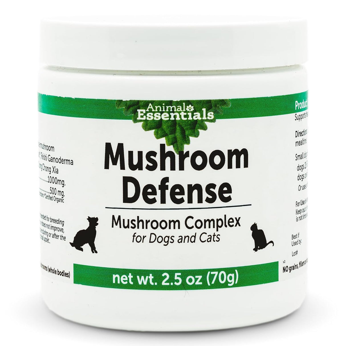 ANIMAL ESSENTIALS - Animal Essentials MUSHROOM DEFENSE Supplement for Dogs 70Gr. - The Red Vitamin MX - Suplementos Herbales Para Perros - {{ shop.shopifyCountryName }}