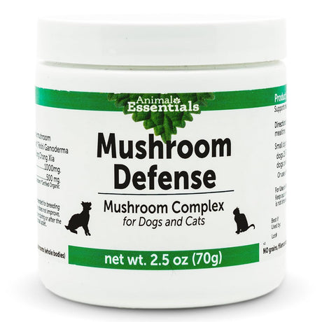 ANIMAL ESSENTIALS - Animal Essentials MUSHROOM DEFENSE Supplement for Dogs 70Gr. - The Red Vitamin MX - Suplementos Herbales Para Perros - {{ shop.shopifyCountryName }}