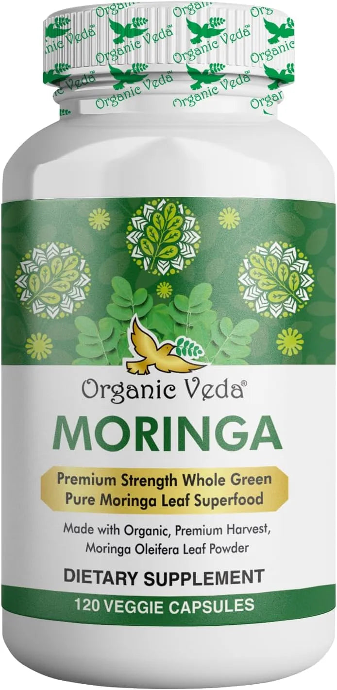 ORGANIC VEDA - Organic Veda Moringa Leaf 1500Mg. 120 Capsulas - The Red Vitamin MX - Suplementos Alimenticios - {{ shop.shopifyCountryName }}