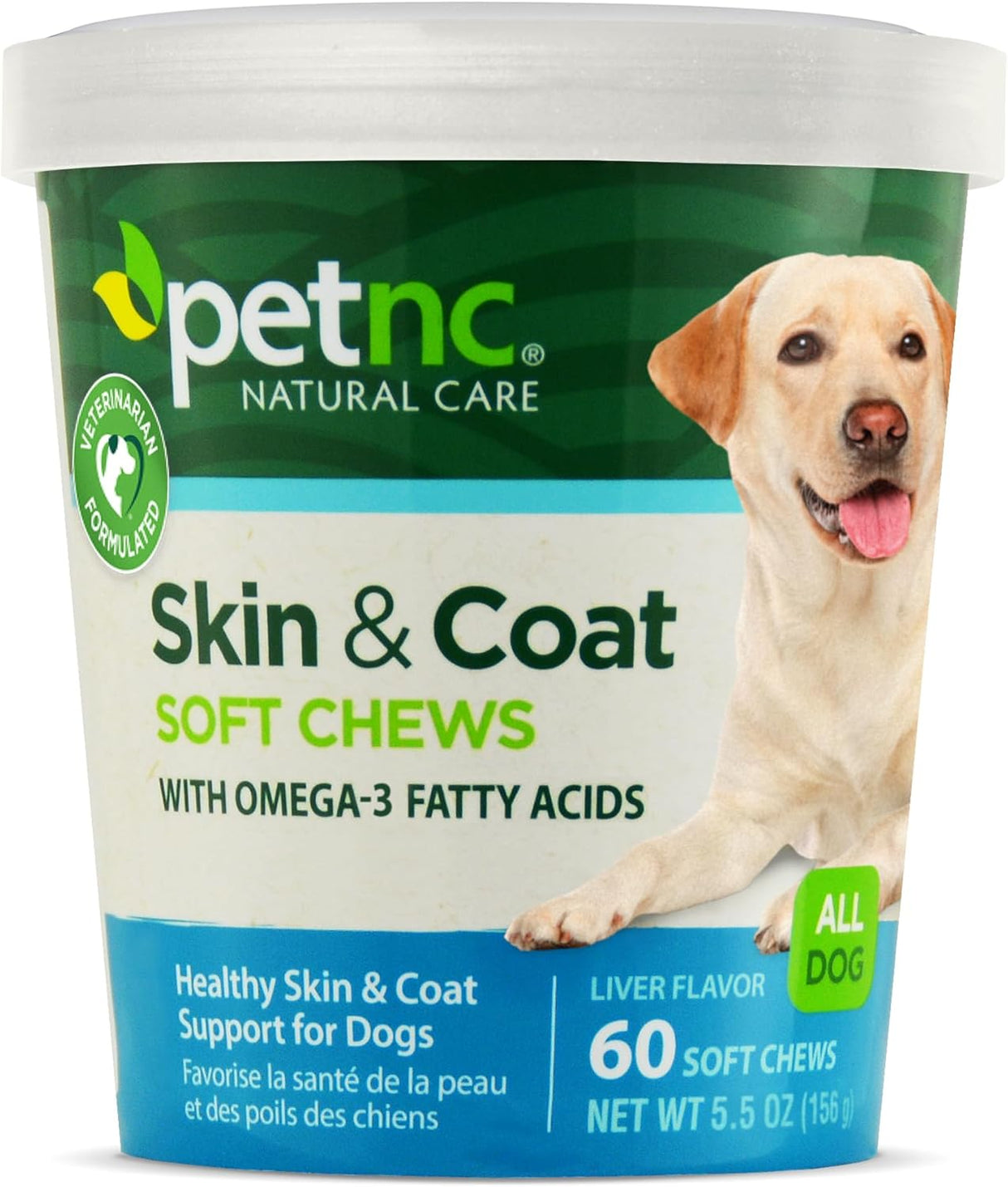 PetNC Natural Care Dog Skin and Coat 60 Masticables